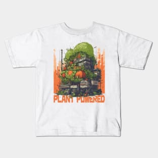 Plant Powered - Manga Style Vegetable Power Plant Kids T-Shirt